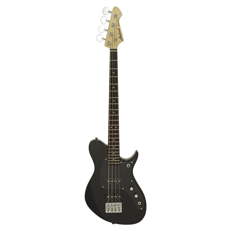 Aria JET-B-BK 4-String Electric Bass Guitar – Black Finish