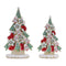 Melrose Frosted Christmas Cookie Pine Tree (Set of 2)