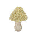Melrose Set of 2 Wood & Fabric Mushroom Figurines