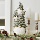 Melrose Stone Holiday Gnome Stack with Pine Tree Hat 23.25"H