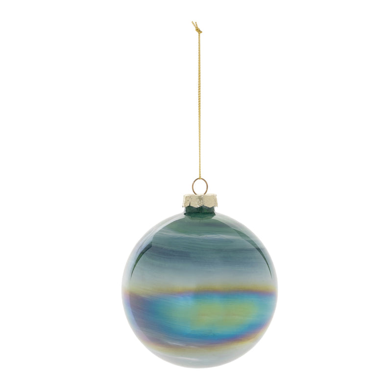 Melrose Iridescent Glass Ball Ornaments – Set of 6