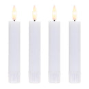 Melrose FIA Wick White Mini Taper Candle (Set of 4)