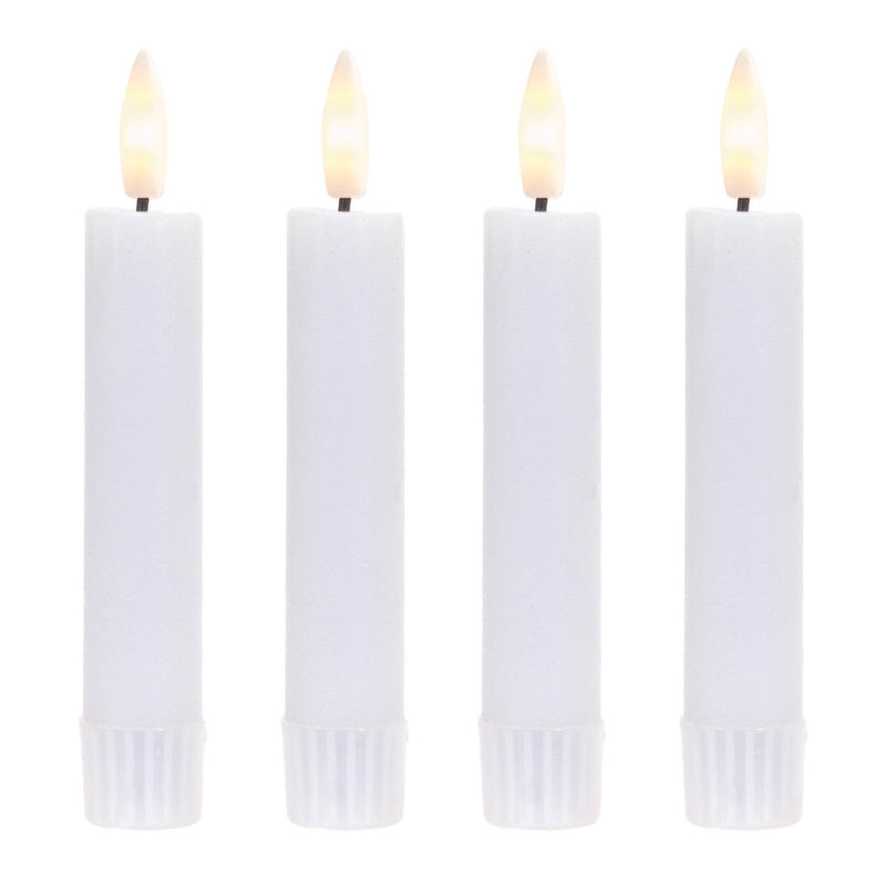 Melrose FIA Wick White Mini Taper Candle (Set of 4)