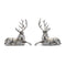 Melrose Metallic Deer Statue (Set of 2)