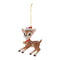 Melrose Santa's Reindeer Ornament (Set of 12)