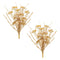 Melrose Beige Floral Grass Bush (Set of 2)