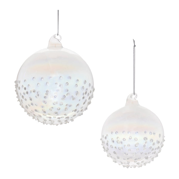 Melrose Iridescent Glass Ball Ornament (Set of 12)