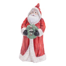 Melrose Hooded Terracotta Santa Figurine (Set of 2)
