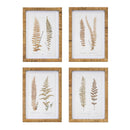 Melrose Wood Framed Fern Print Wall Decor, Rustic, Wood