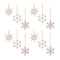 Melrose Jeweled Metal Snowflake Ornament (Set of 12)