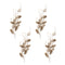 Melrose Snowy Glittered Pinecone Twig Spray (Set of 4)