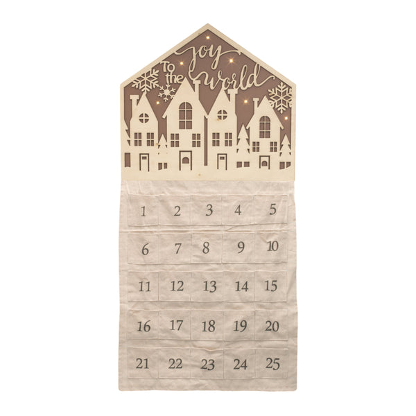 Melrose LED Joy to the World Christmas Countdown 34.5"H