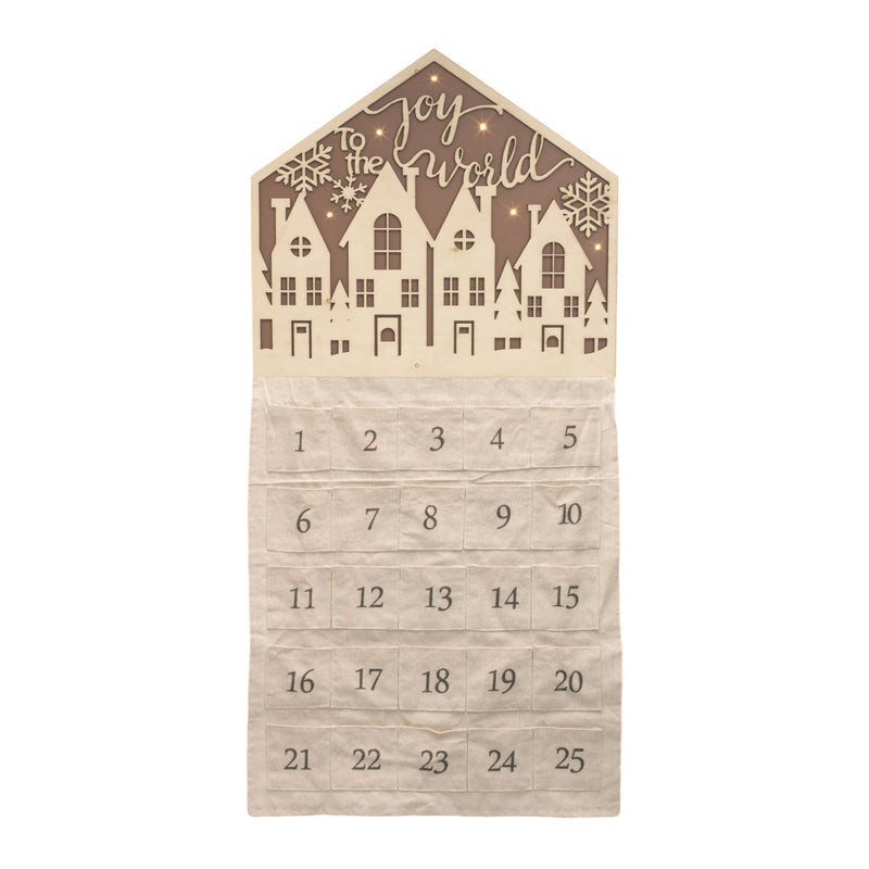 Melrose LED Joy to the World Christmas Countdown 34.5"H