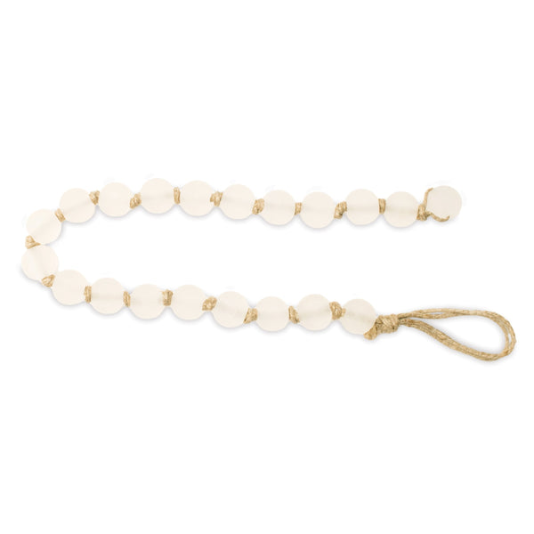Melrose Frosted Glass Bead Garland – Set of 2