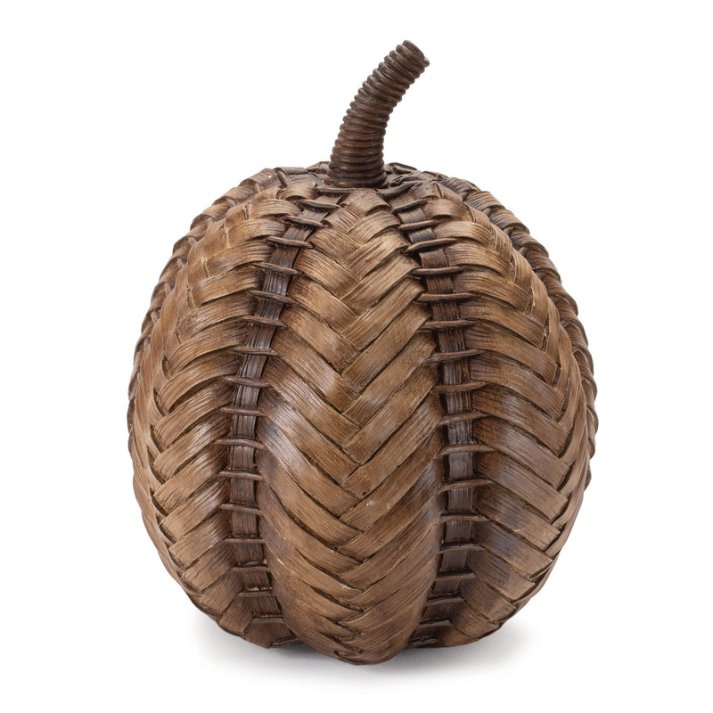 Melrose Rustic Pumpkin (Set of 2) Brown Resin Fall Decor Centerpiece