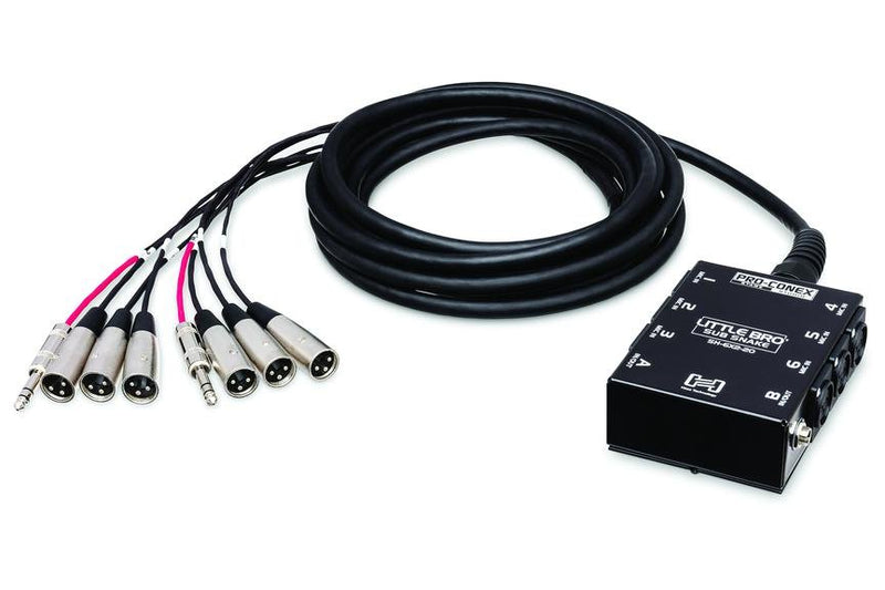 Hosa Pro-Conex Little Bro' Sub Snake 20ft, 6 XLR Sends, 2 TRS Returns