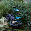 Bronze Metal Lotus Leaf Fountain 22"H Open Box