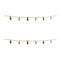 Melrose Wood Bead and Felt Pine Tree Garland (Set of 2)