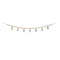 Melrose Wood Beaded Wool Tree Garland (Set of 2)