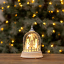 Melrose LED Rotating Snowman Globe 8.5"H