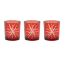 Melrose Glass Snowflake Votive Holder (Set of 3)