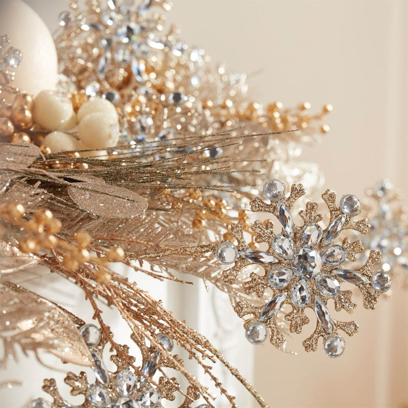 Melrose Jeweled Snowflake Spray (Set of 2)