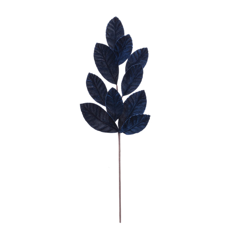 Melrose Glittered Magnolia Leaf Spray (Set of 12)