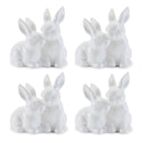 Melrose Ceramic Mini Garden Bunny Couple (Set of 4)