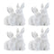 Melrose Ceramic Mini Garden Bunny Couple (Set of 4)