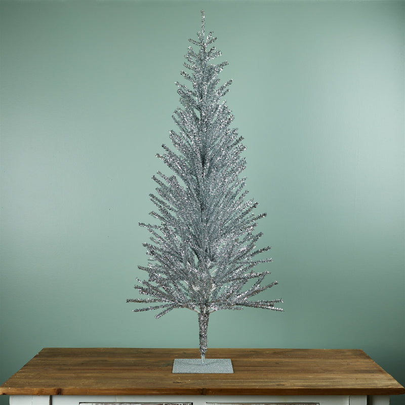 Melrose Tinsel Pine Tree 48"H