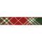 Melrose Plaid Pattern Wired Ribbon 4" x 5 Yds.