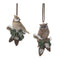 Melrose Snowy Cardinal Bird and Owl Ornament (Set of 12)