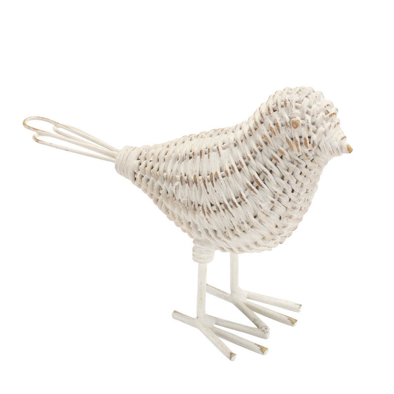 Melrose Wicker Design Bird Figurine (Set of 4)