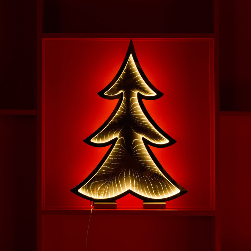 Melrose Pine Tree Outline Ekko Light Display 24.5"H