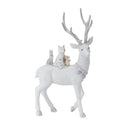 Melrose Winter Deer with Woodland Friends Figurine (Set of 2)