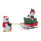 Melrose Playful Penguins with Sled Figurine (Set of 2)