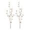 Melrose Glittered Gold Berry Twig Spray (Set of 6)
