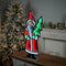 Melrose Santa with Pine Tree Ekkolight 33"H