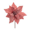 Melrose Glittered Poinsettia Flower Stem (Set of 6)