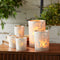 Melrose Set of 3 Silver & Gold Glass Votive Candle Holders