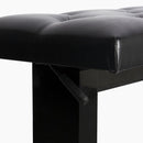 On-Stage KB9503B Height Adjustable Piano Bench with Hydraulic Lift - Black Gloss