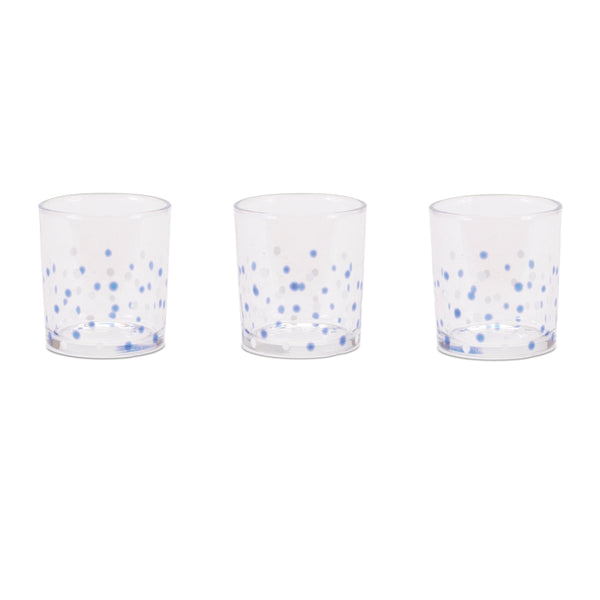Melrose Dotted Glass Votive Candle Holder (Set of 3)