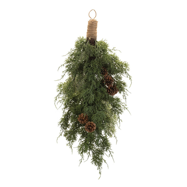Melrose Pine and Pinecones Wall Swag Bundle 28"H