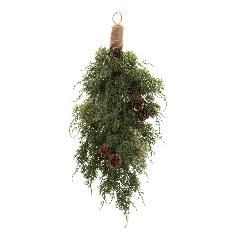 Melrose Pine and Pinecones Wall Swag Bundle 28"H