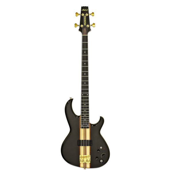 Aria Pro II SB‑1000B Oak Electric Bass - Black w/ Deluxe Gig Bag