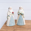 Melrose Winter Santa Figurine (Set of 2)