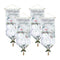 Melrose Traditional Christmas Greetings Canvas Banner (Set of 4)