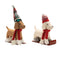 Melrose Plush Dog Character on Sled and Skis (Set of 2)