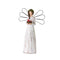 Melrose Frosted Winter Angel with Bird and Wreath Accent (Set of 2)