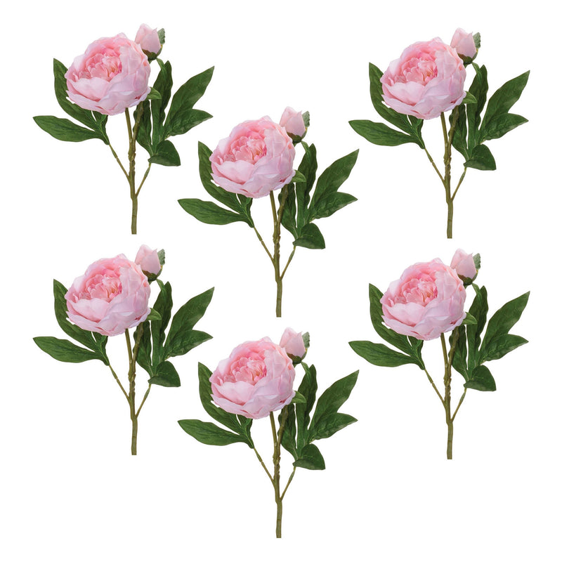Melrose Peony Floral Spray (Set of 6)